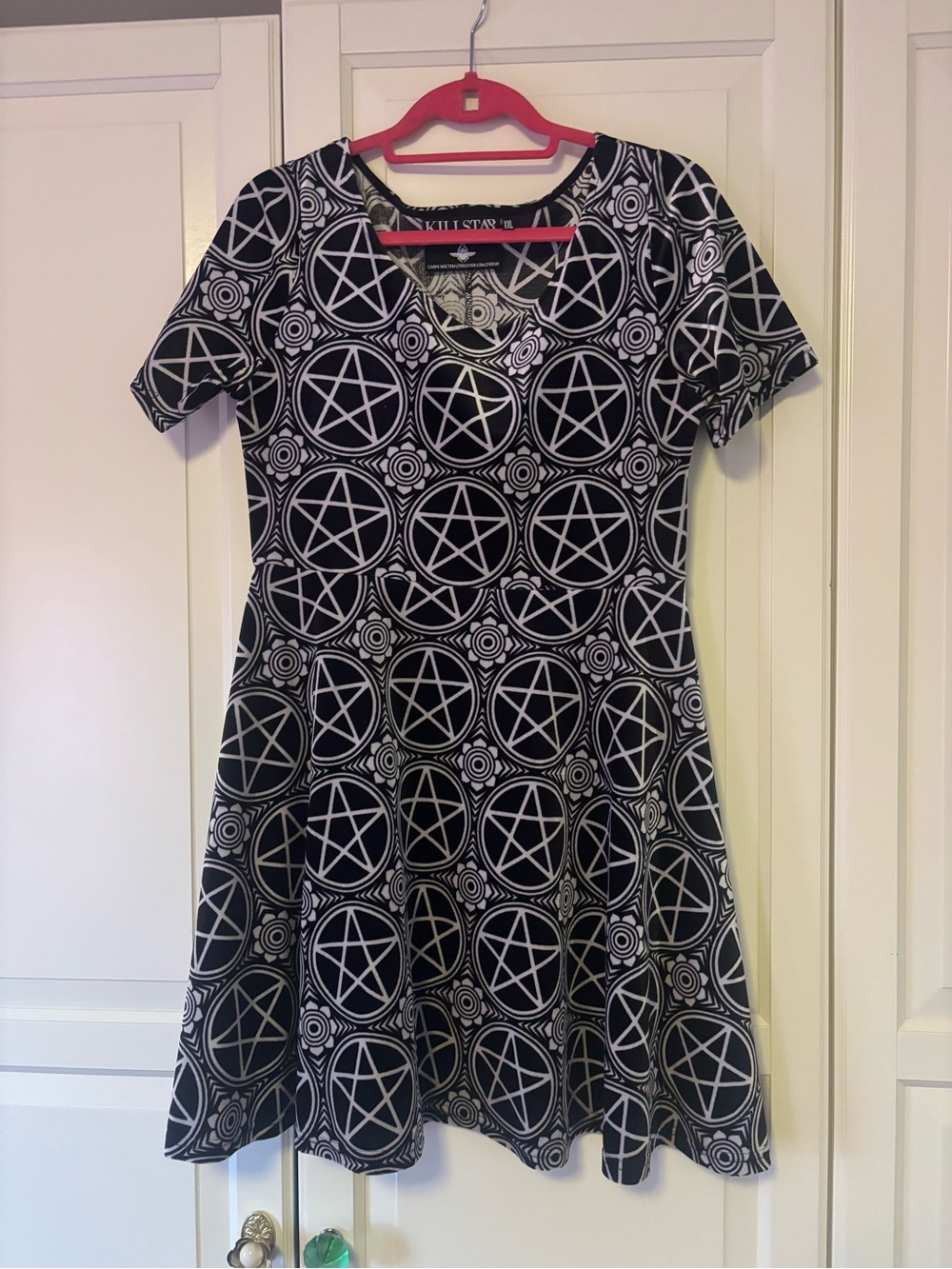 KILLSTAR Pentagram Sacred Geometry Skater Mini Dress